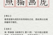 照猫画虎的意思