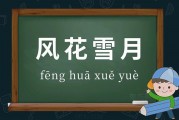 风花雪月的意思