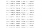 带目字的成语