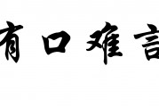 有口难言的意思