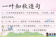 一叶知秋造句