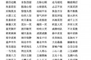 四字开头的成语