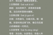 白字开头的成语
