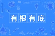 有根有底的意思