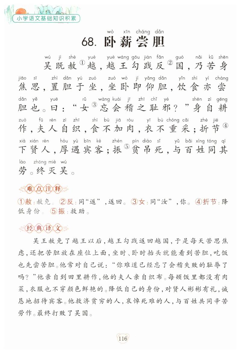 卧薪尝胆的意思
