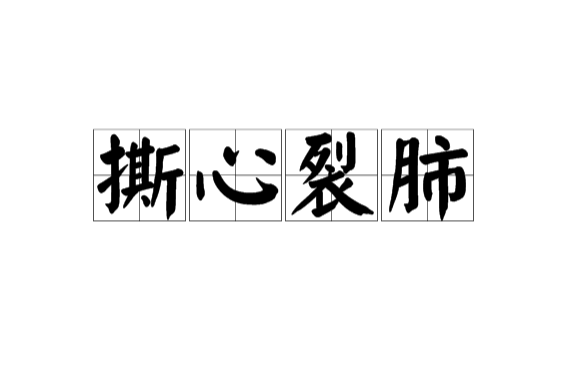 撕心裂肺的意思