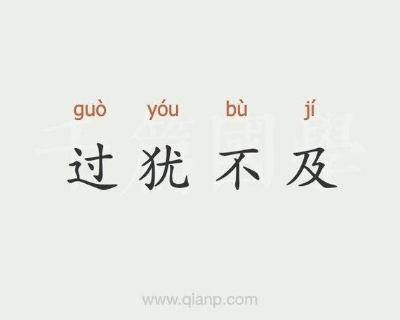 过犹不及的意思