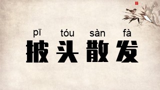披头散发的意思