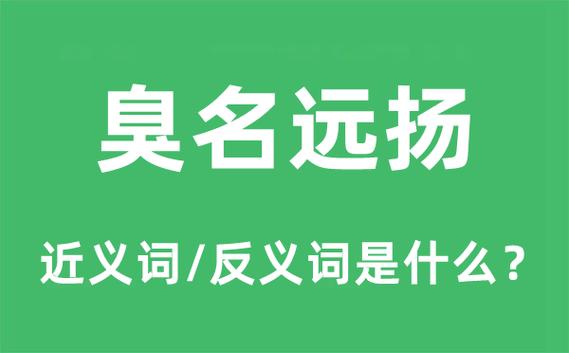 臭名远扬的意思