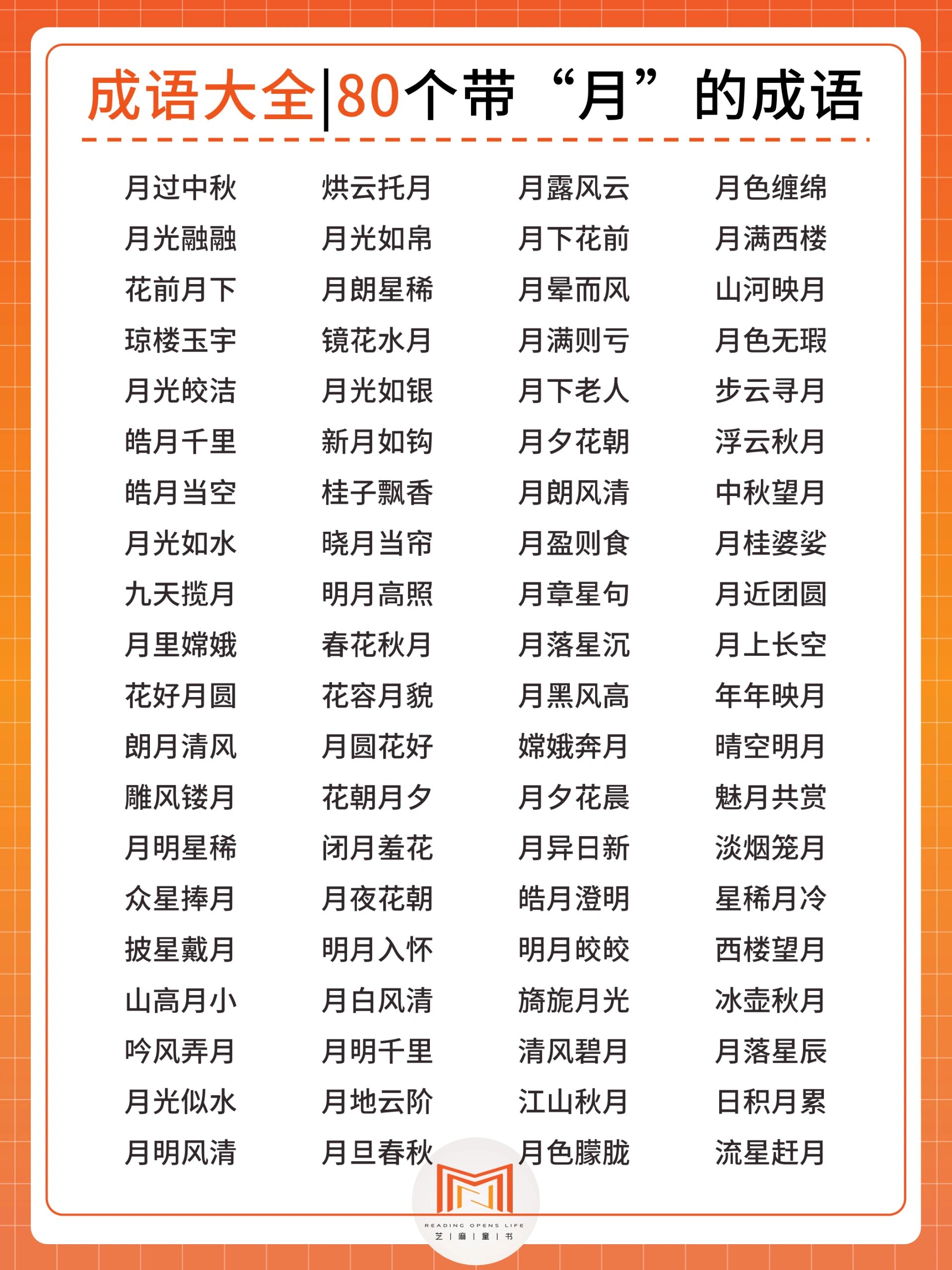 关于月的成语