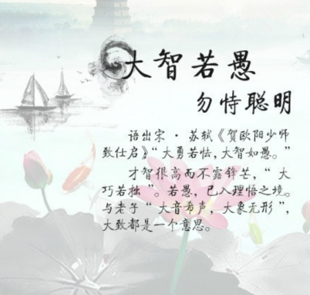 大智若愚的意思