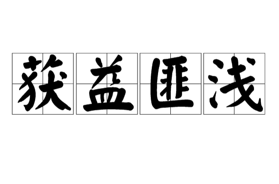 获益匪浅的意思