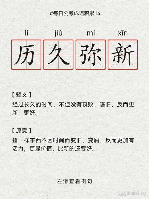 历久弥新是什么意思